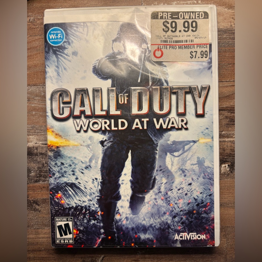 Pre Owned Wii Game Call of Duty World at War w/Booklet